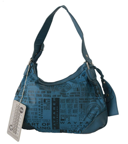Borsa a spalla WAYFARER stampata da donna blu