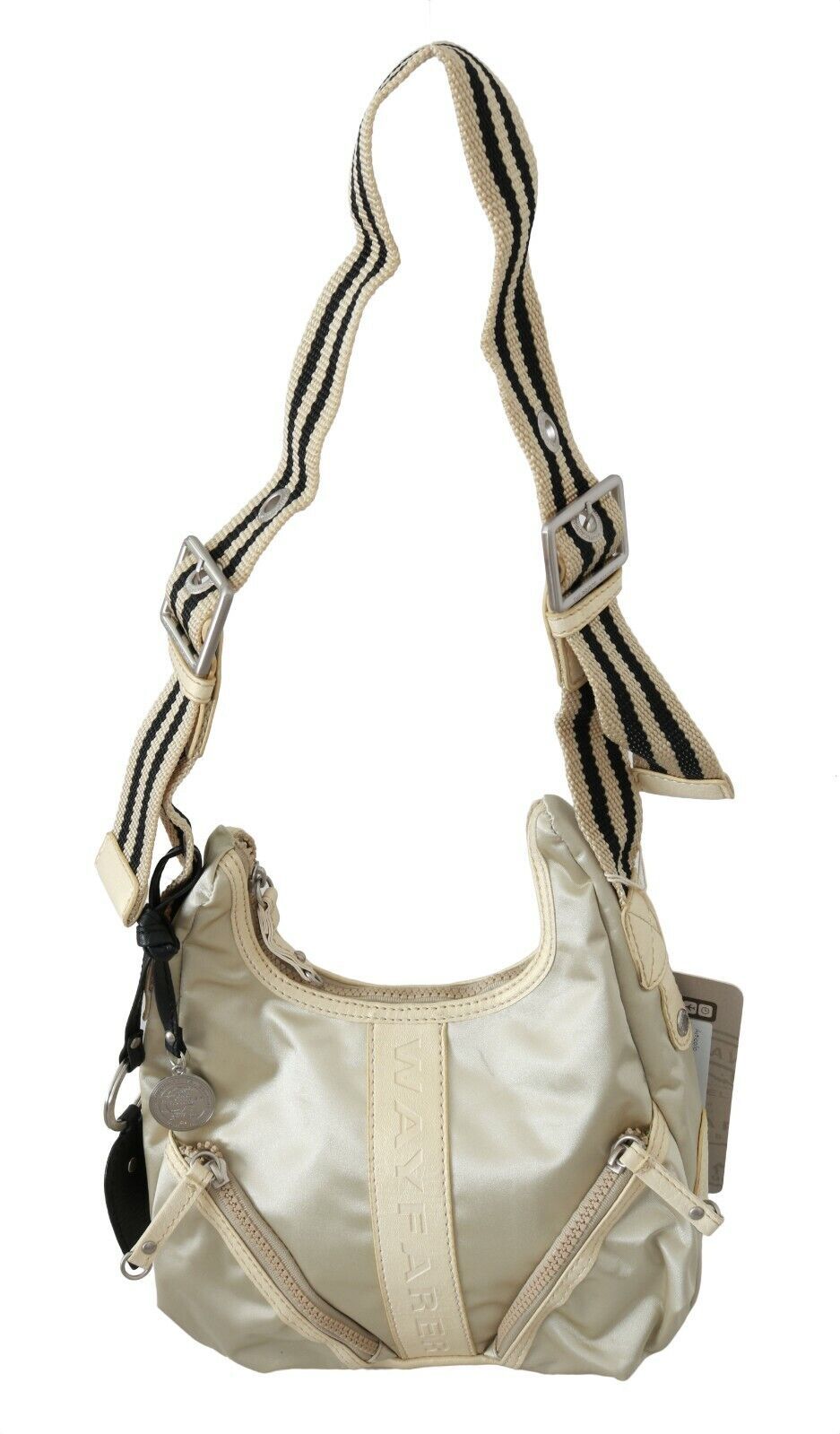 Borsa a tracolla in tessuto WAYFARER bianca