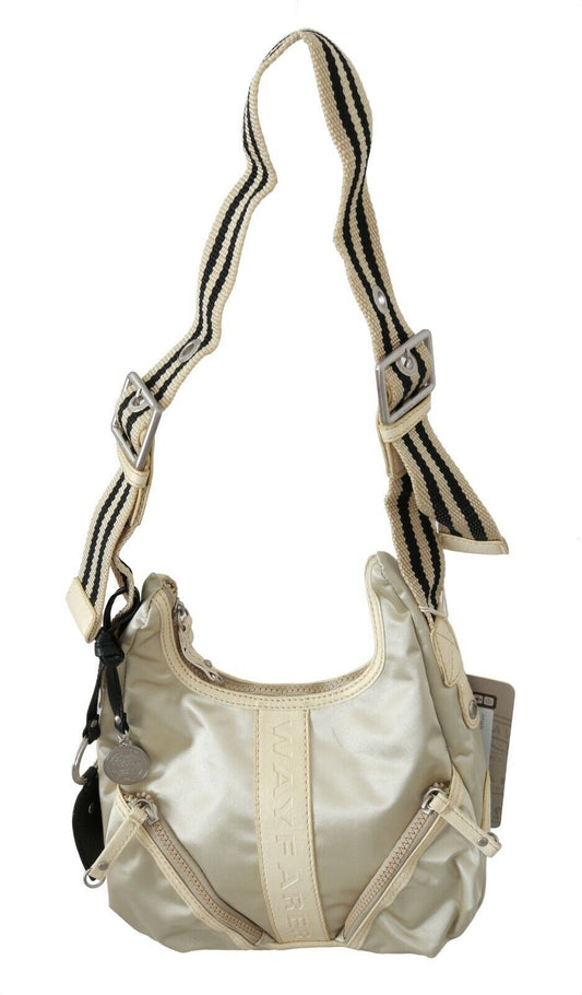 Borsa a tracolla in tessuto WAYFARER bianca