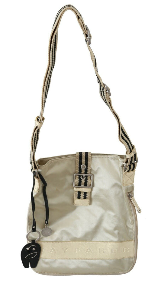 Borsa a mano beige WAYFARER in tessuto con tracolla