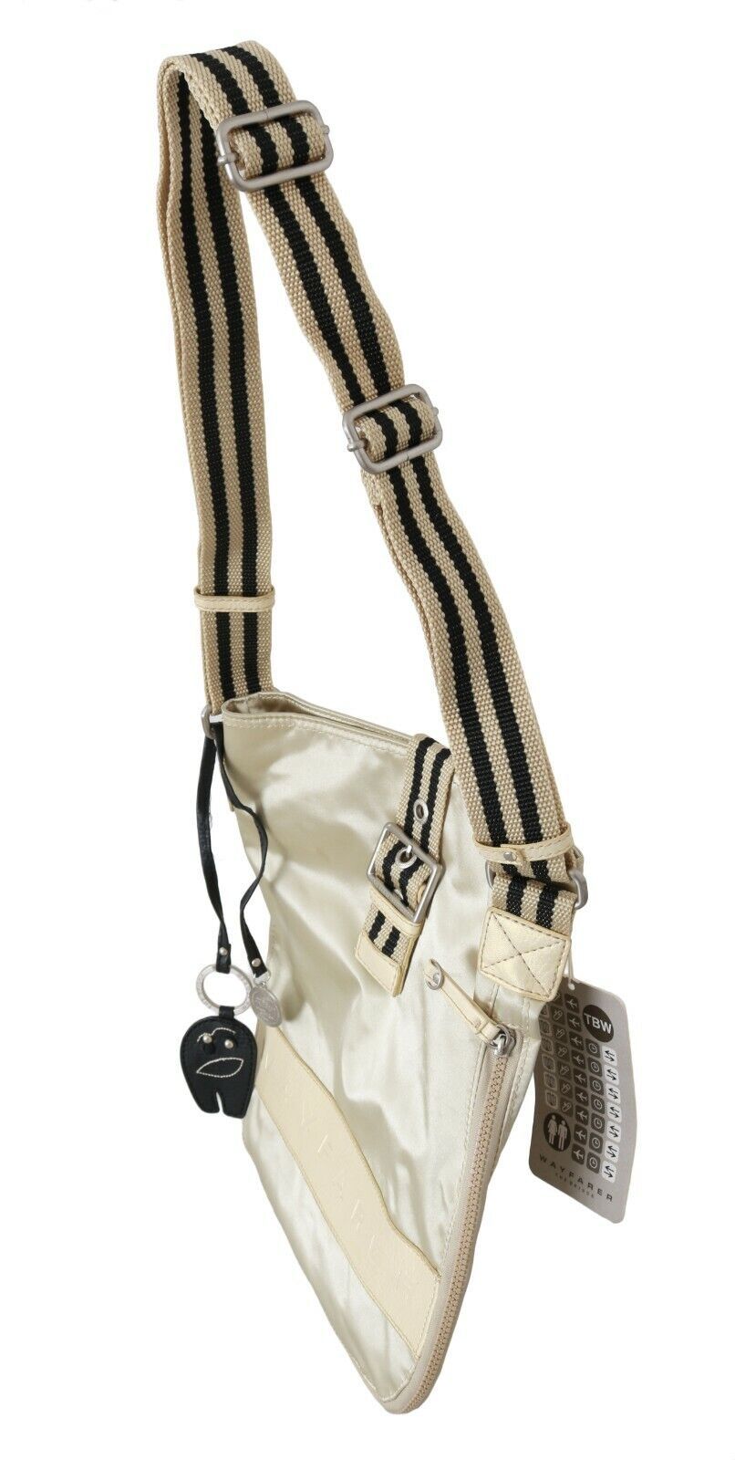 Borsa a mano beige WAYFARER in tessuto con tracolla