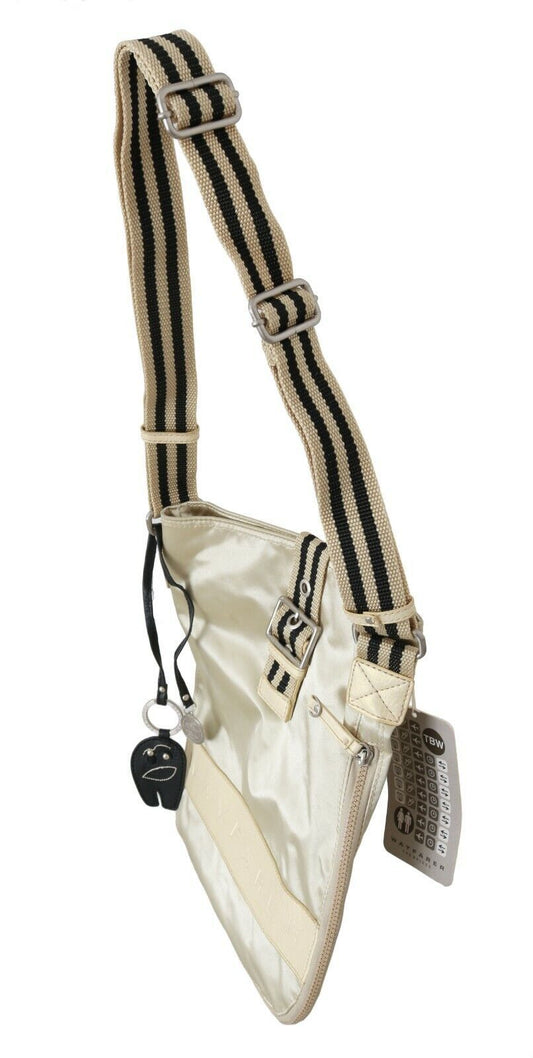 Borsa a mano beige WAYFARER in tessuto con tracolla