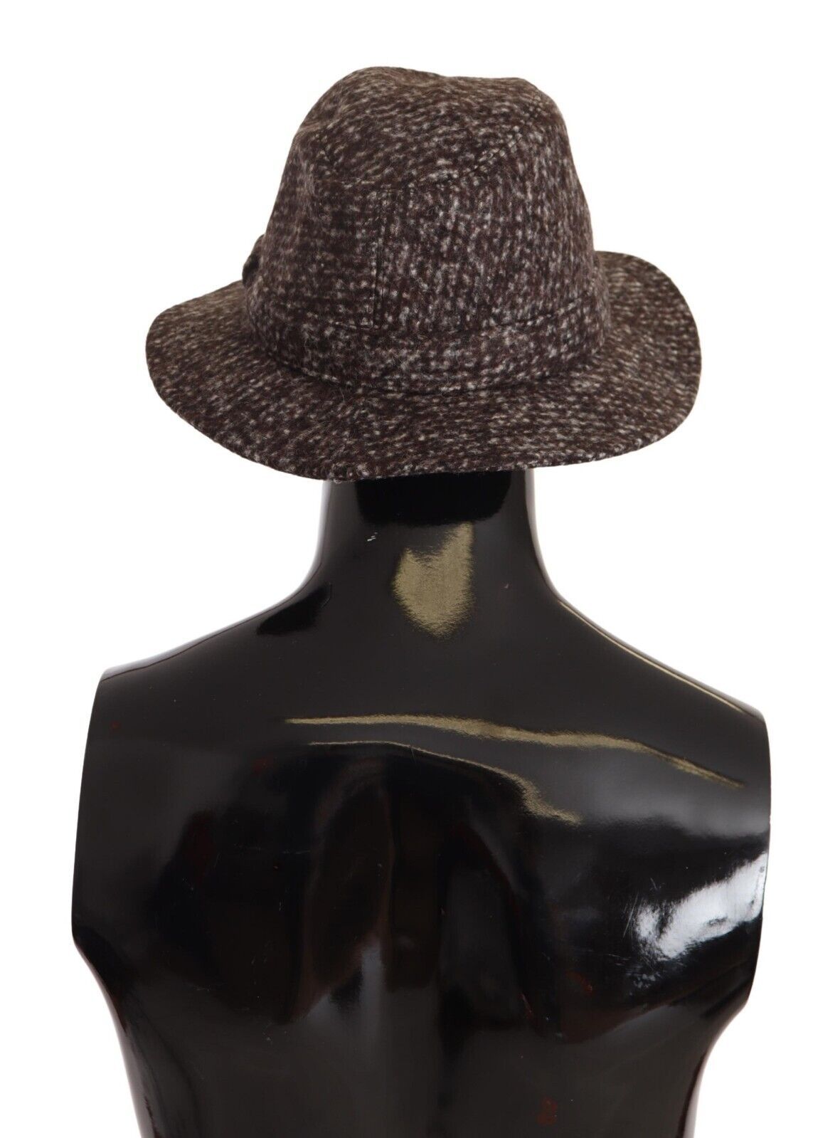 Cappello in tweed testurizzato grigio mélange Dolce &amp; Gabbana
