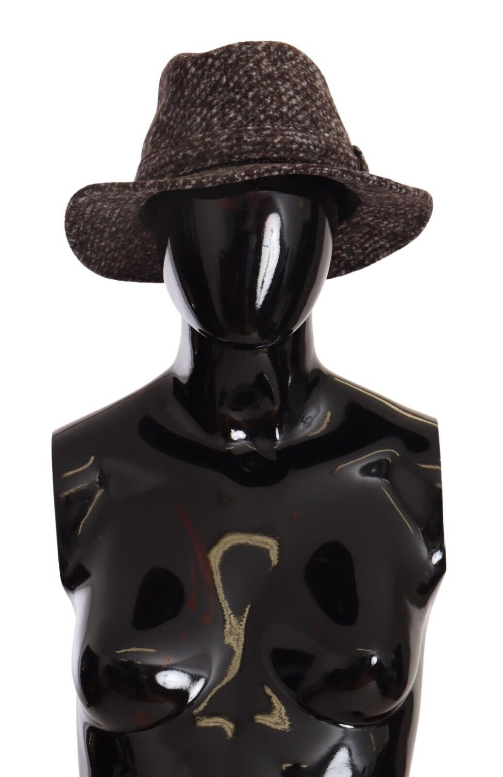 Cappello in tweed testurizzato grigio mélange Dolce &amp; Gabbana