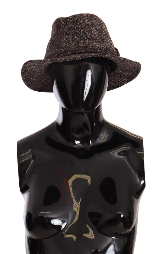 Cappello in tweed testurizzato grigio mélange Dolce &amp; Gabbana