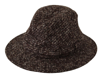 Cappello in tweed testurizzato grigio mélange Dolce &amp; Gabbana