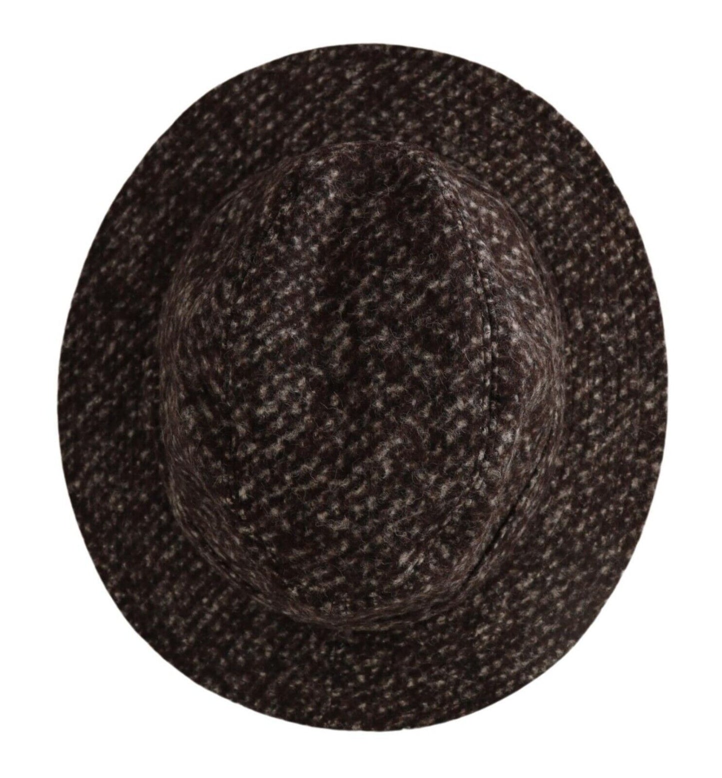 Cappello in tweed testurizzato grigio mélange Dolce &amp; Gabbana