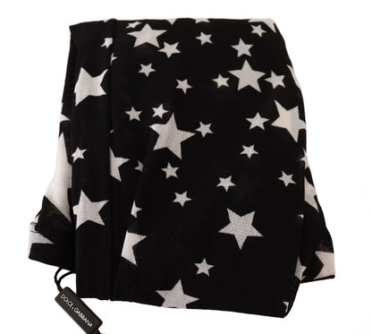 Calze di nylon con stampa stelle bianche e nere Dolce &amp; Gabbana