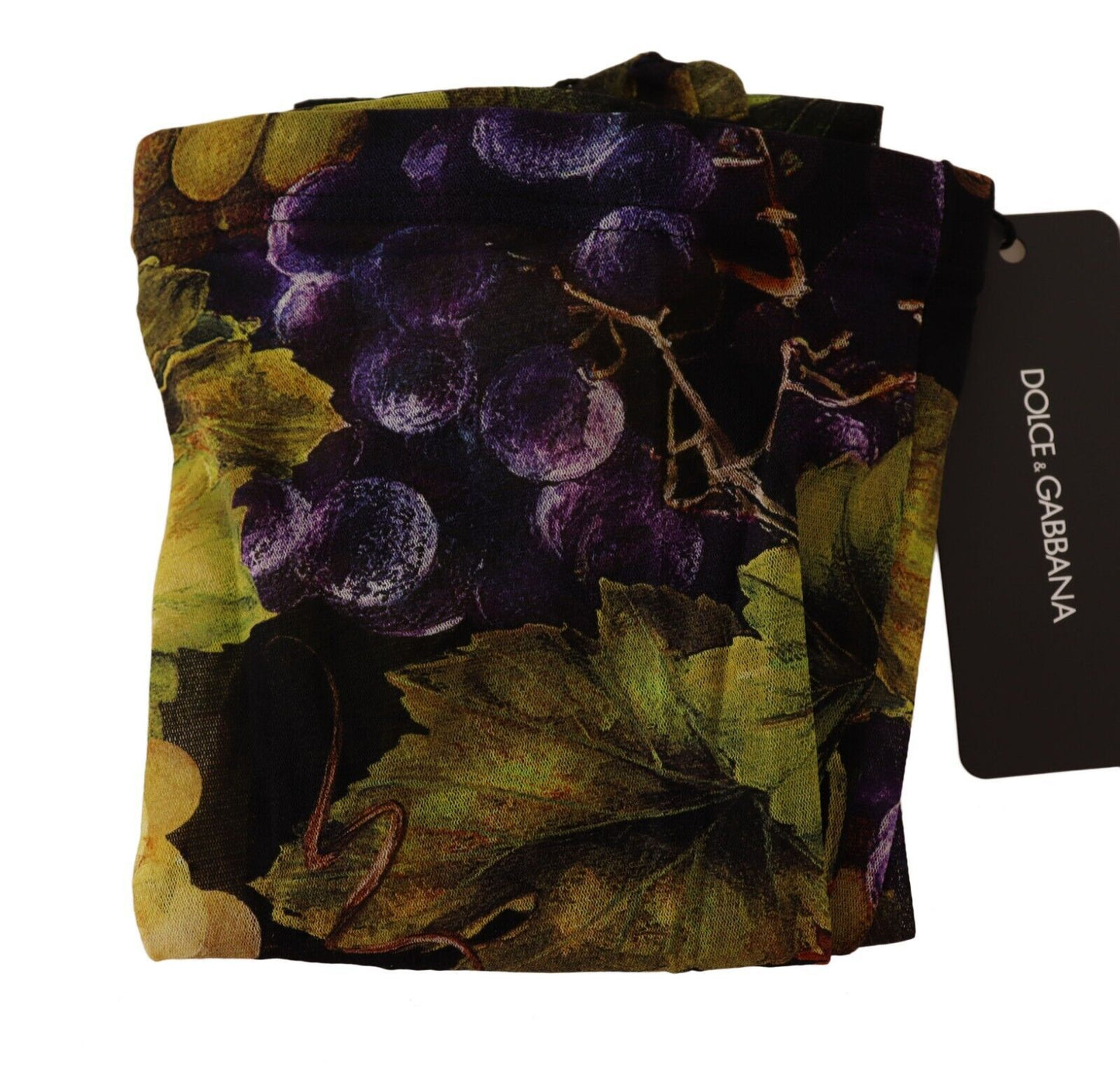 Calze e collant con stampa uva nera Dolce &amp; Gabbana