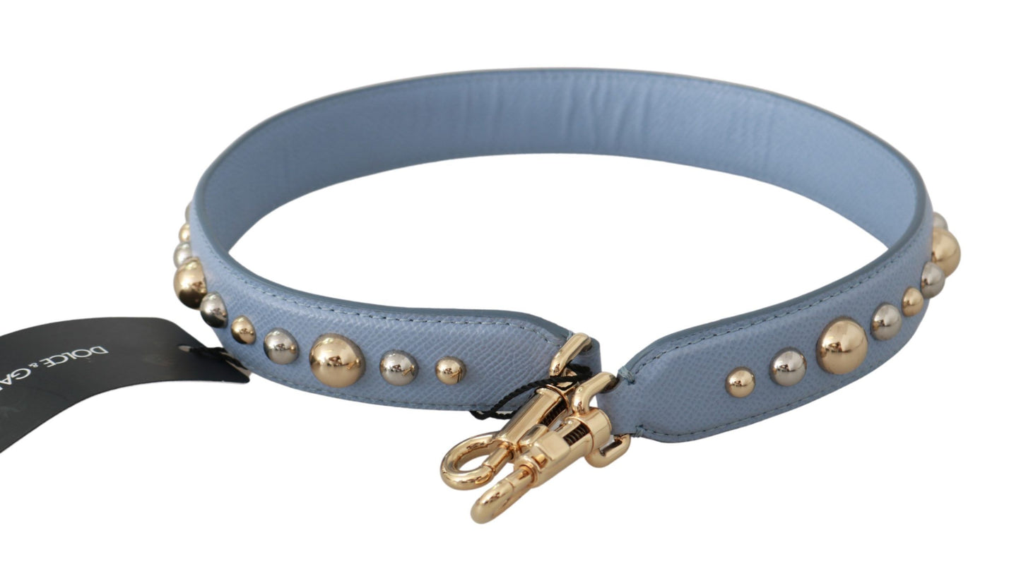 Tracolla per borsa in pelle blu Dolce &amp; Gabbana