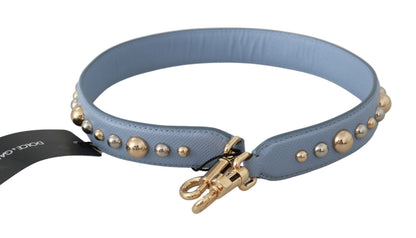 Tracolla per borsa in pelle blu Dolce &amp; Gabbana