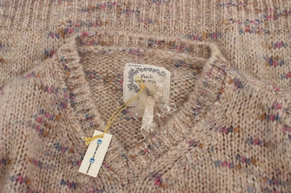 Maglione oversize lavorato a maglia in misto lana beige PINK MEMORIES