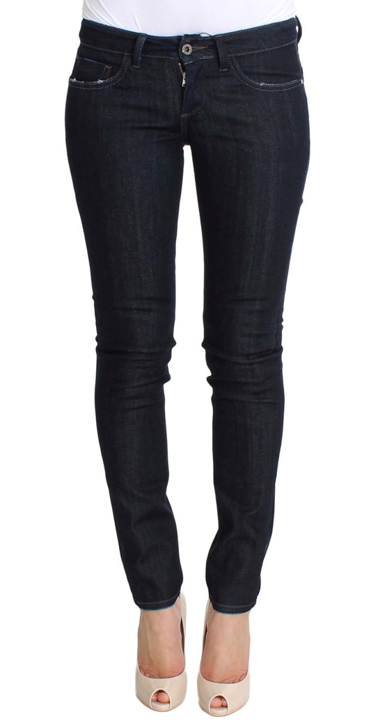 Jeans slim fit elasticizzati in cotone blu Costume National