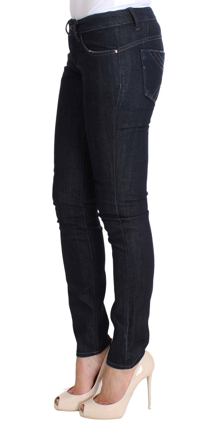 Jeans slim fit elasticizzati in cotone blu Costume National