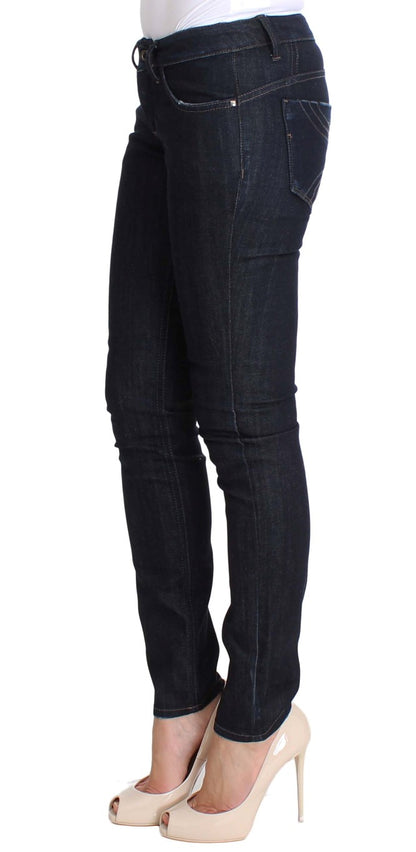 Jeans slim fit elasticizzati in cotone blu Costume National