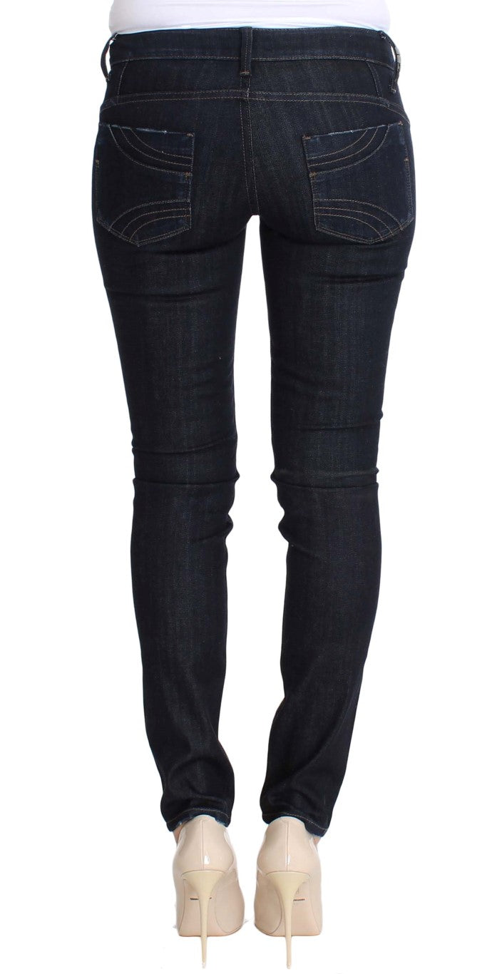 Jeans slim fit elasticizzati in cotone blu Costume National