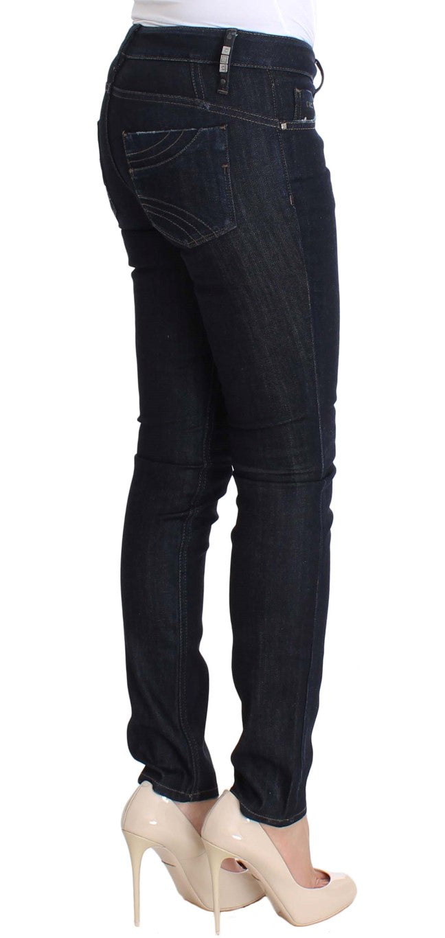 Jeans slim fit elasticizzati in cotone blu Costume National