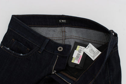 Jeans slim fit elasticizzati in cotone blu Costume National