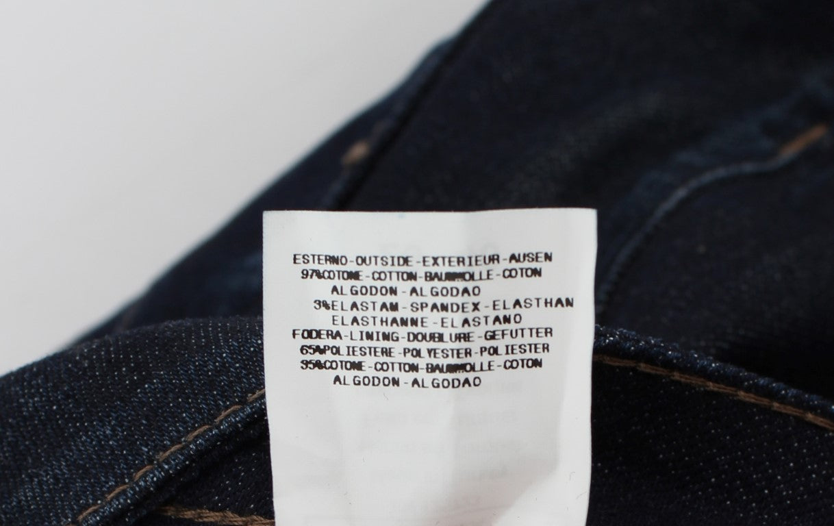 Jeans slim fit elasticizzati in cotone blu Costume National