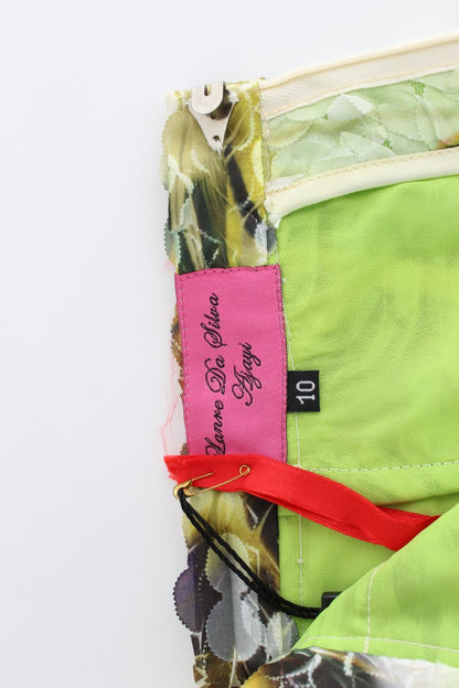 Gonna a tubino in organza multicolore Ajayi Lanre Da Silva
