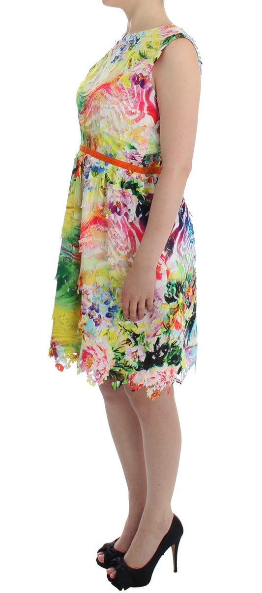 Abito tubino in organza multicolore Ajayi di Lanre Da Silva