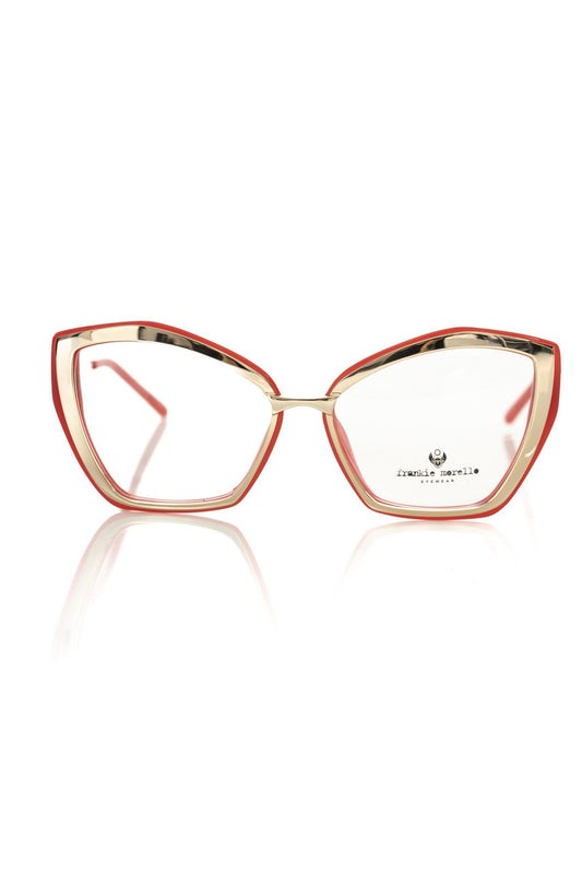 Montatura da donna Frankie Morello in acetato rosso