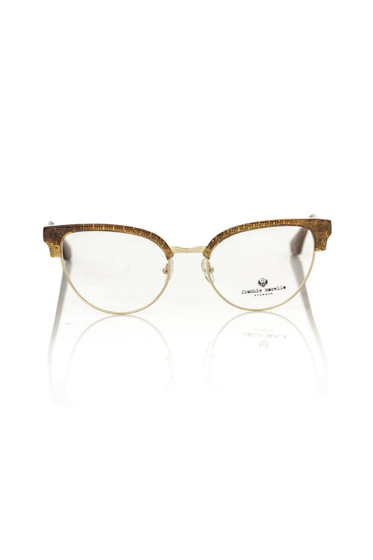 Montatura da donna Frankie Morello in fibra metallizzata marrone
