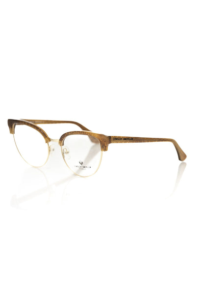 Montatura da donna Frankie Morello in fibra metallizzata marrone