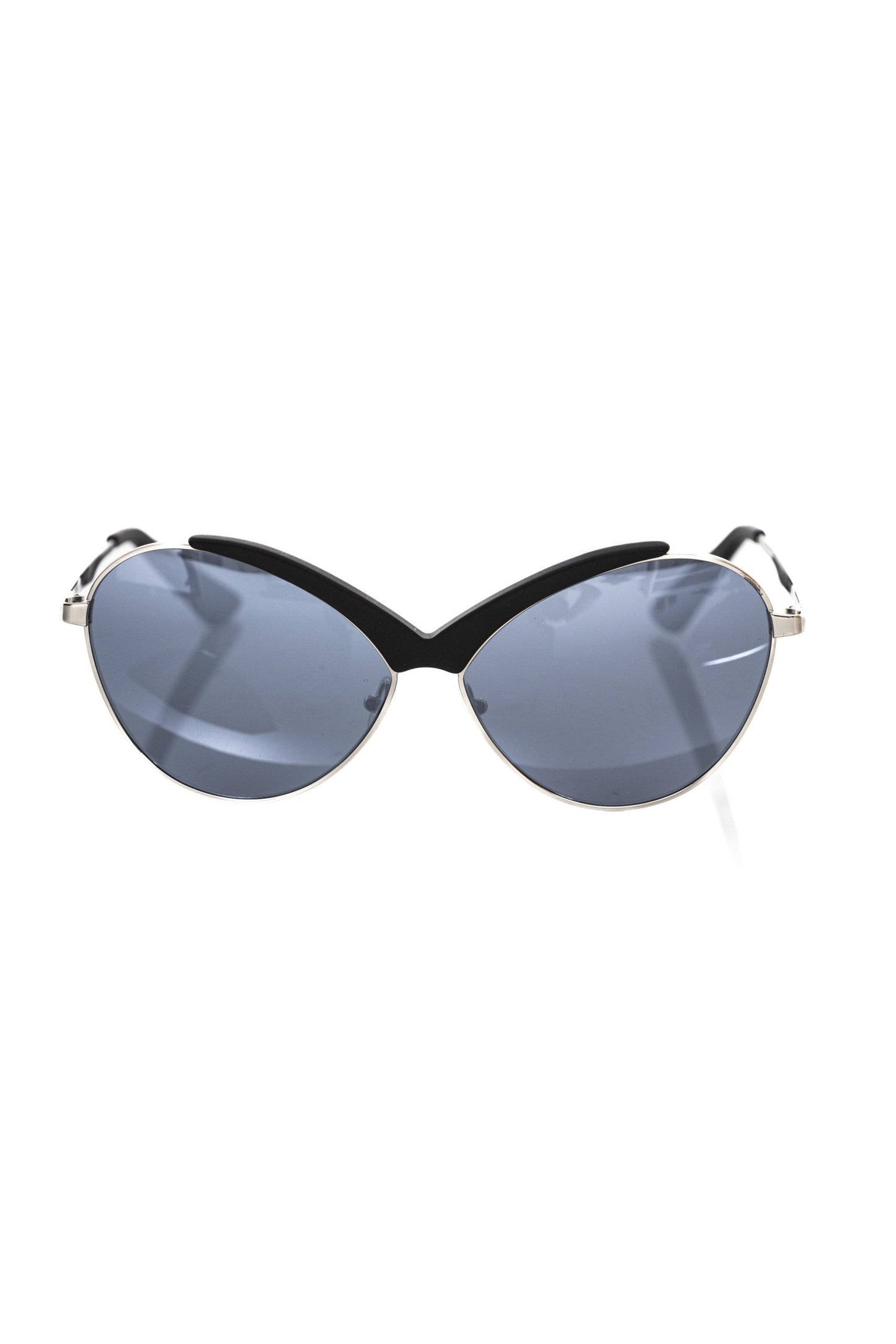 Occhiali da sole da donna Frankie Morello neri metallizzati