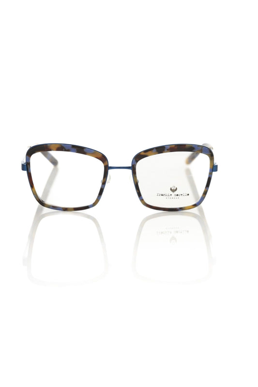 Montatura per occhiali da donna Frankie Morello blu metallizzato