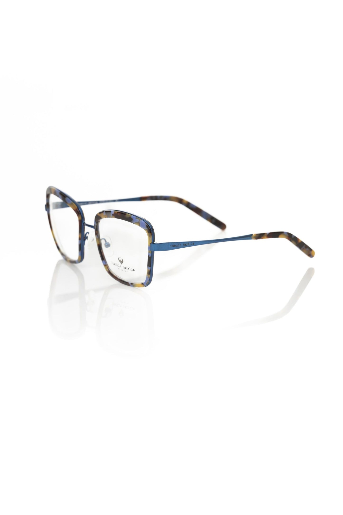 Montatura per occhiali da donna Frankie Morello blu metallizzato