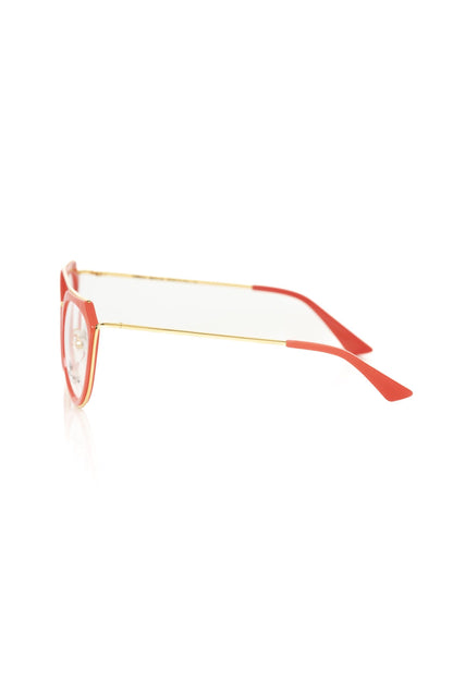 Montatura da donna Frankie Morello in acetato rosso