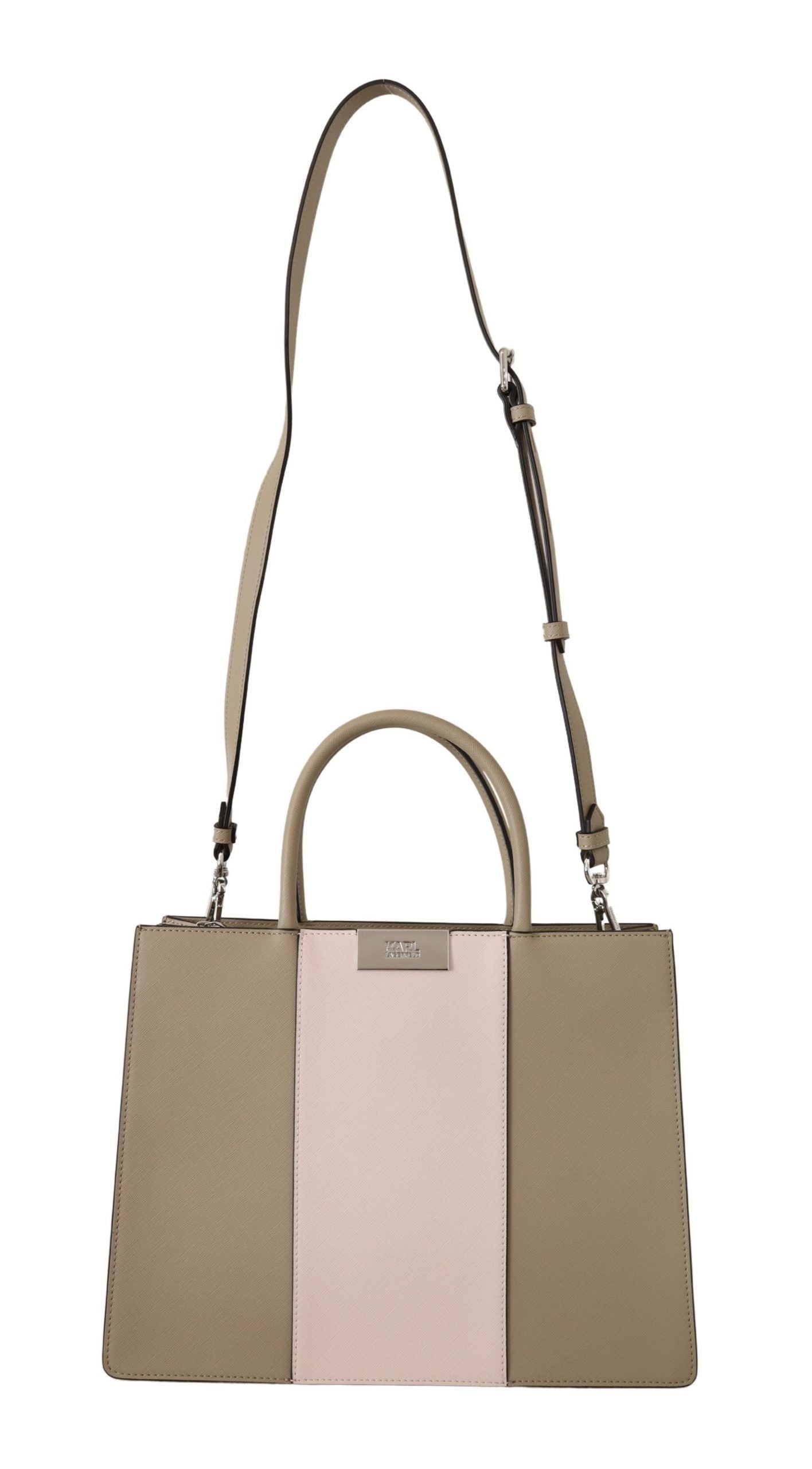 Borsa a tracolla in poliuretano verde salvia Karl Lagerfeld