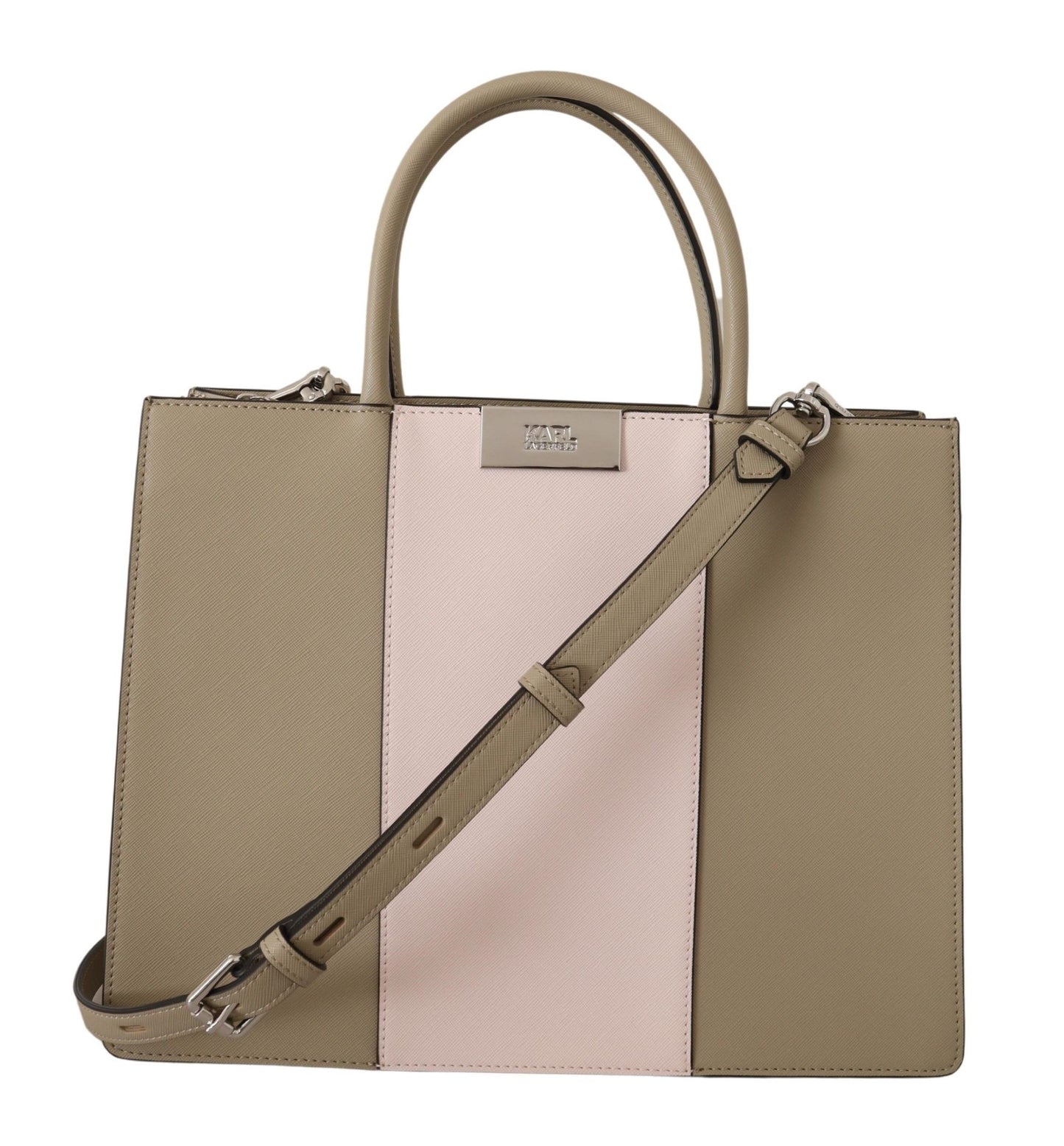 Borsa a tracolla in poliuretano verde salvia Karl Lagerfeld