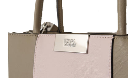 Borsa a tracolla in poliuretano verde salvia Karl Lagerfeld