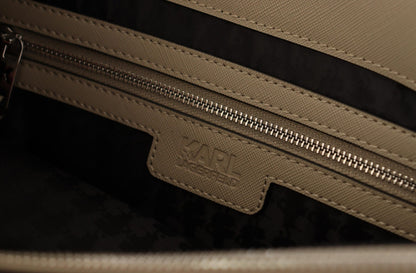 Borsa a tracolla in poliuretano verde salvia Karl Lagerfeld
