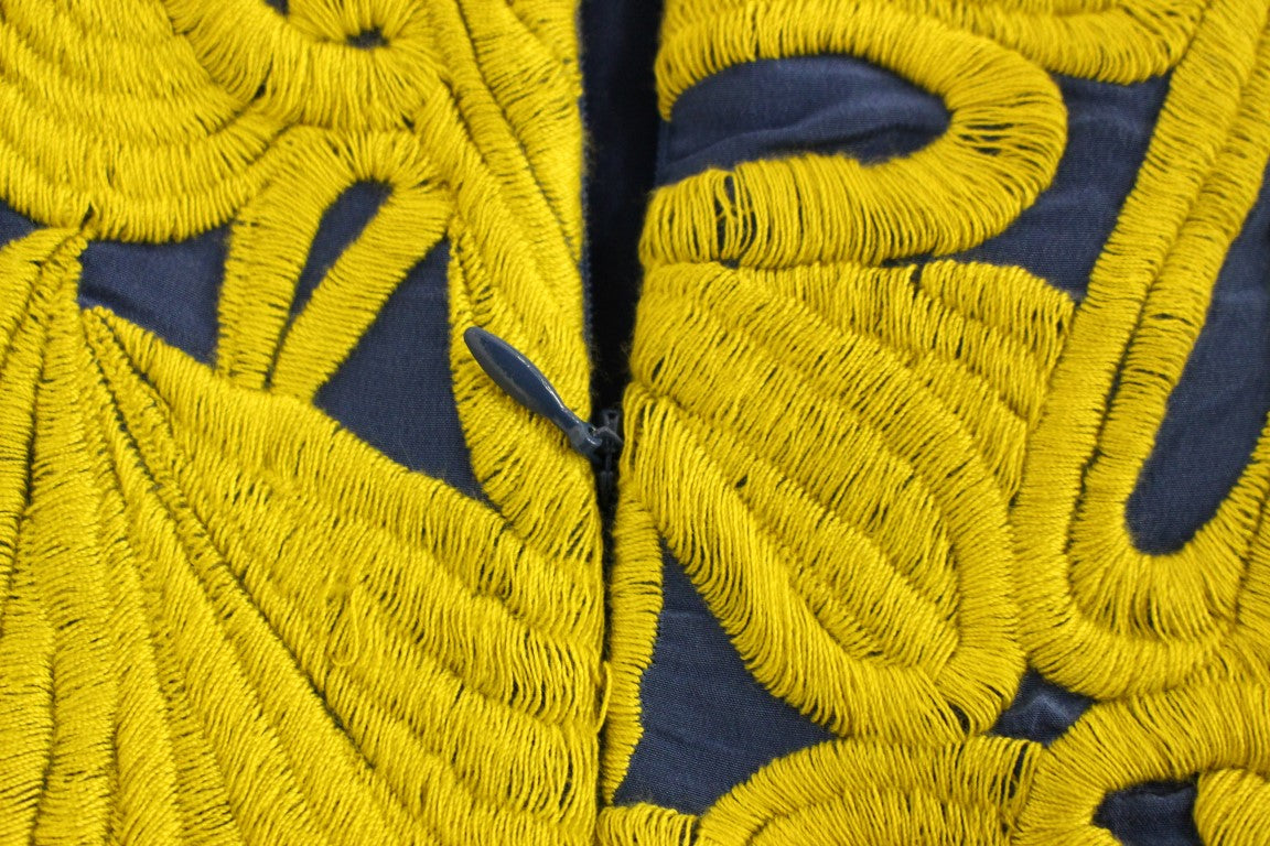 Sachin &amp; Babi Mini abito a trapezio senza spalline blu e giallo