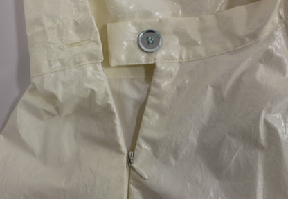 Abito da tè bianco con scollo all'americana e lunghezza al ginocchio di Licia Florio