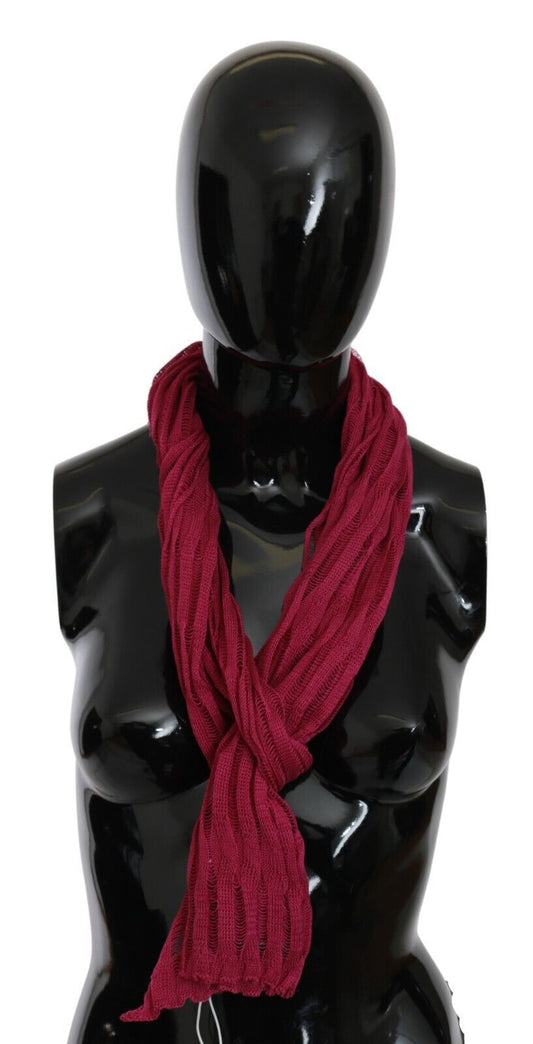 Sciarpa foulard con collo avvolgente in bordeaux John Galliano