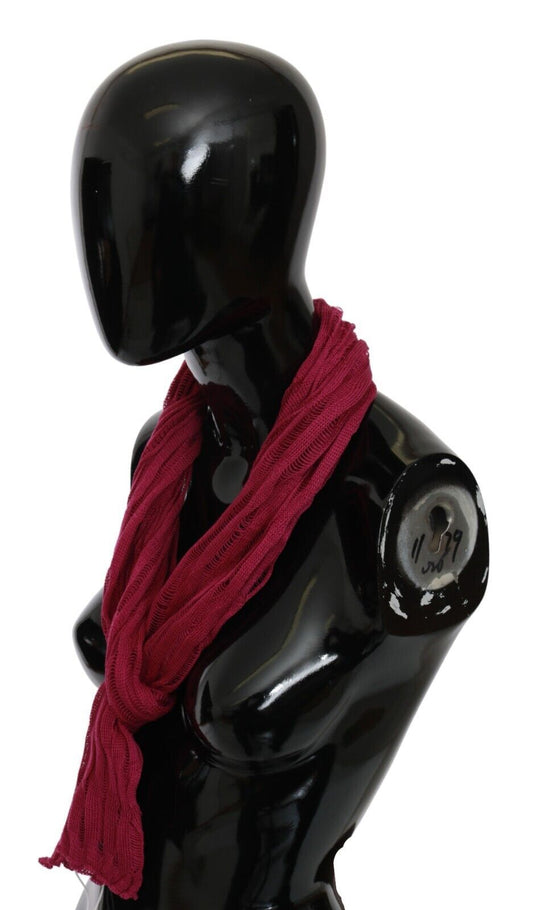 Sciarpa foulard con collo avvolgente in bordeaux John Galliano