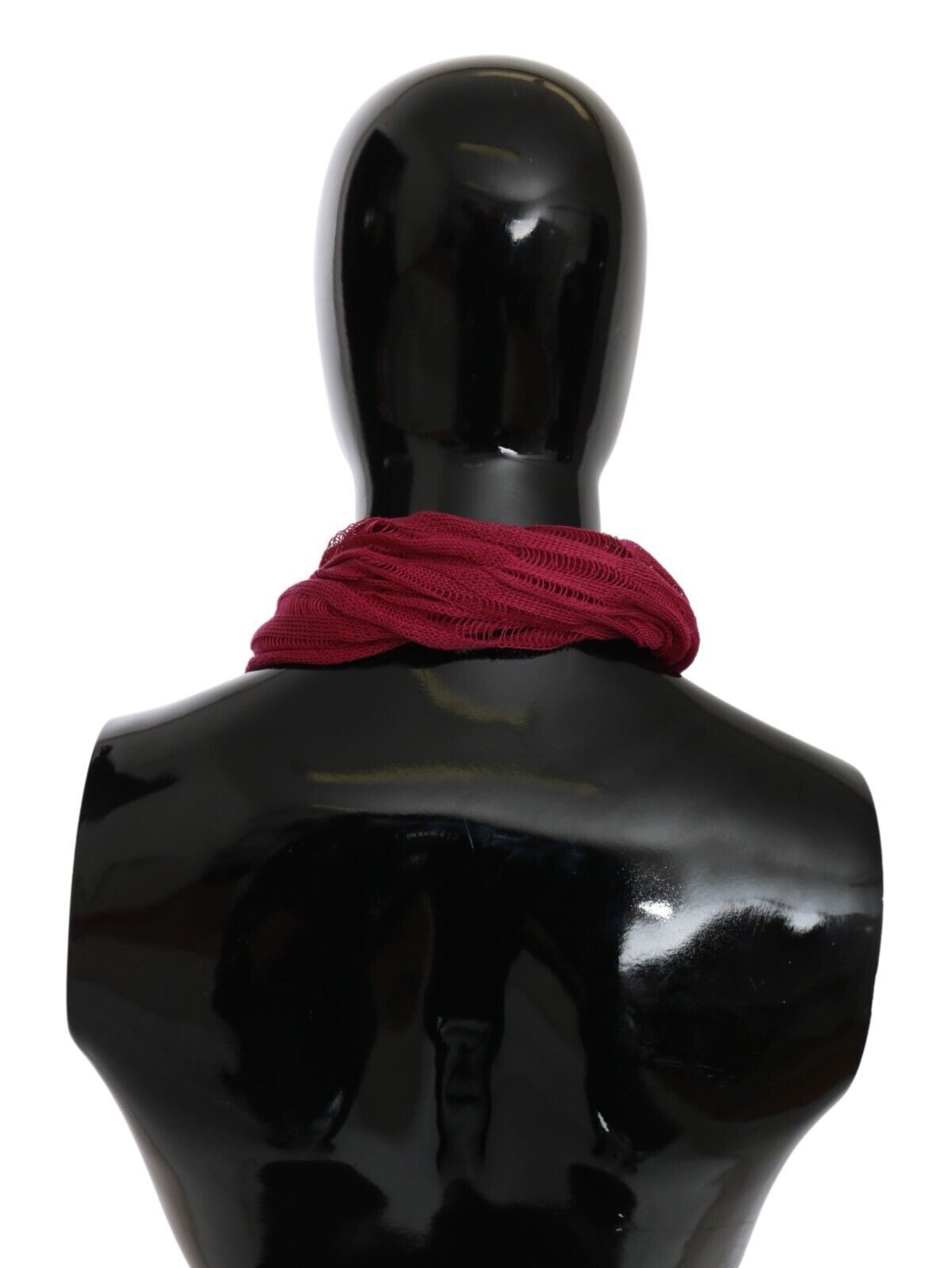 Sciarpa foulard con collo avvolgente in bordeaux John Galliano