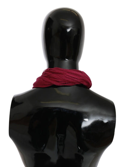 Sciarpa foulard con collo avvolgente in bordeaux John Galliano