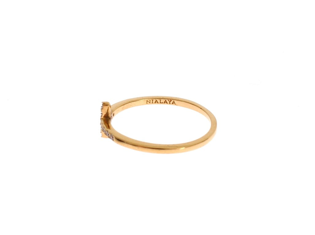 Anello in argento 925 Nialaya Gold