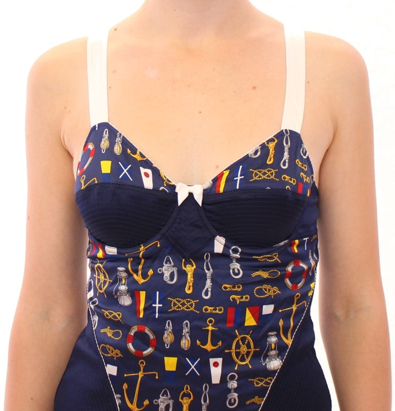 Canotta Dolce &amp; Gabbana con motivo marinaio blu