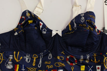 Canotta Dolce &amp; Gabbana con motivo marinaio blu