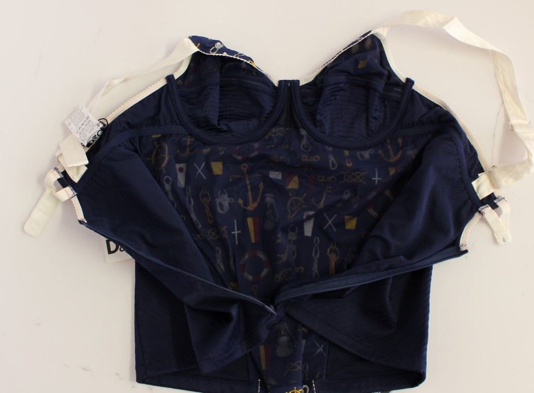 Canotta Dolce &amp; Gabbana con motivo marinaio blu