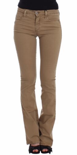 Pantaloni in denim elasticizzati a gamba dritta beige Costume National