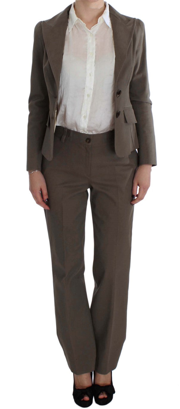 BENCIVENGA Abito Beige Lana Cotone