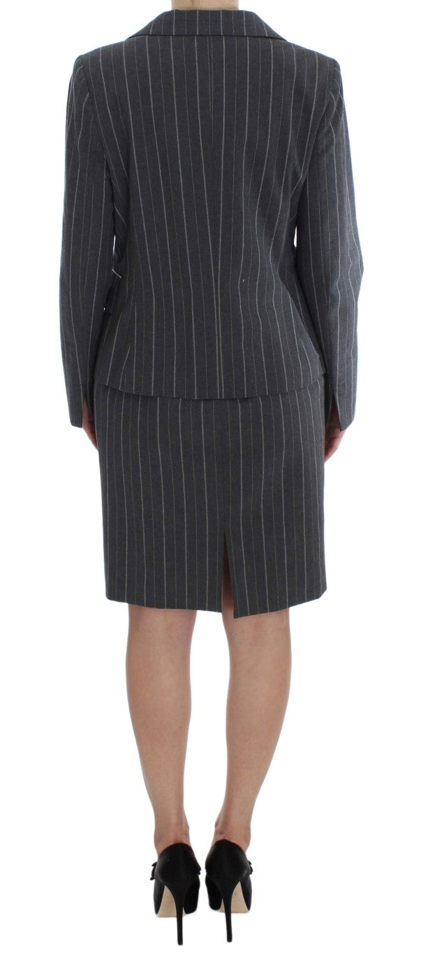 Completo abito tubino e blazer elasticizzato grigio BENCIVENGA