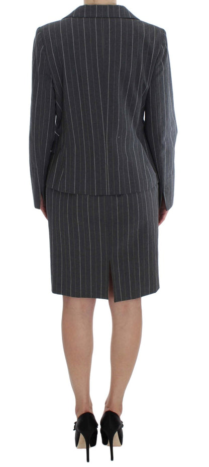 Completo abito tubino e blazer elasticizzato grigio BENCIVENGA